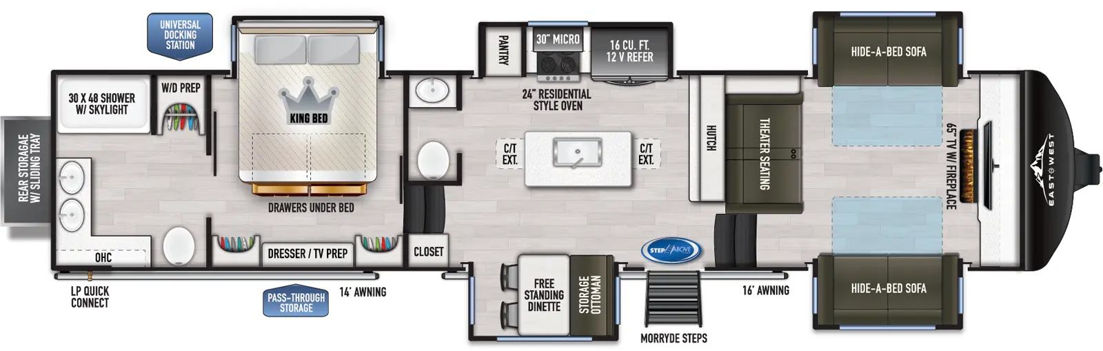 2024 EAST TO WEST RV AHARA 380FL